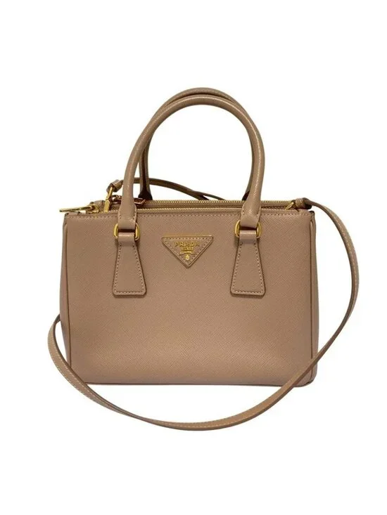 Prada Galleria Sapphia Leather Small 2-Way Shoulder Bag Light - Picture 1 of 16